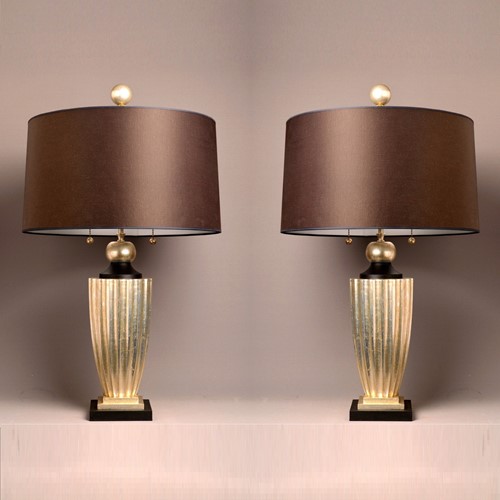 Pair of vintage ART DECO style table lamps.