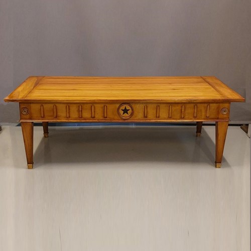 Coffee Table Waxed Walnut By Moissonnier