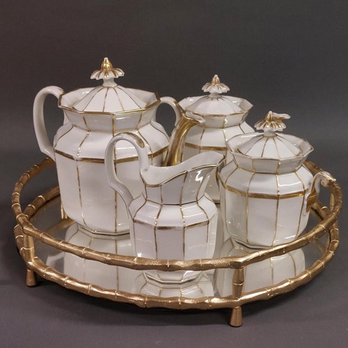 Tea Set, Pots, Cream & Sugar, Bowl + 11 Cups And Soucers