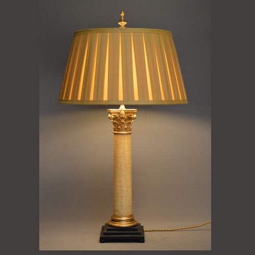 BESPOKE classic Corinthian column table lamp
