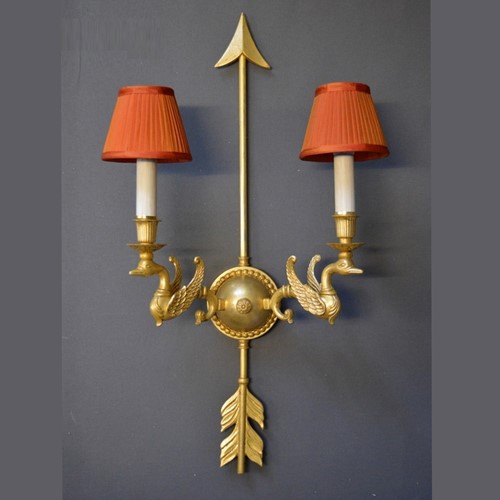Swan empire style wall light, 5 available