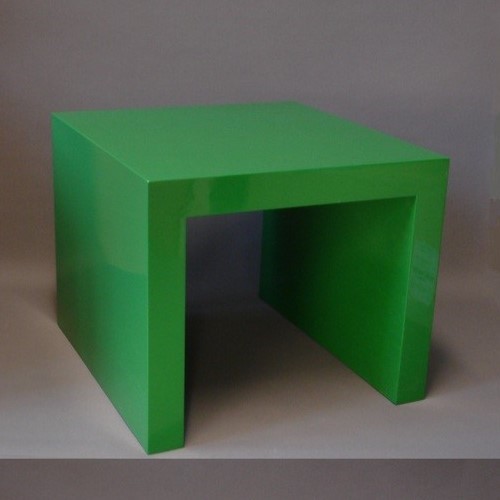Bespoke "parson style" coffee table, Kelly green