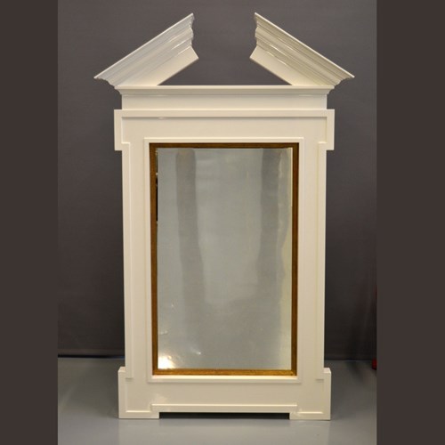 Broken Pediment Lacquered Mirror