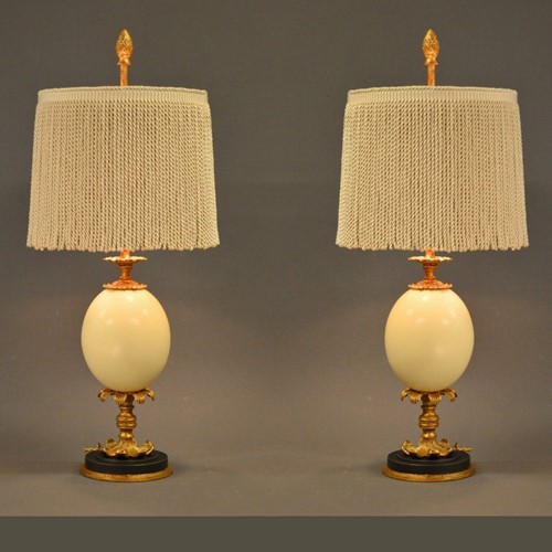 Bespoke Ostrich Egg lamp LOW model