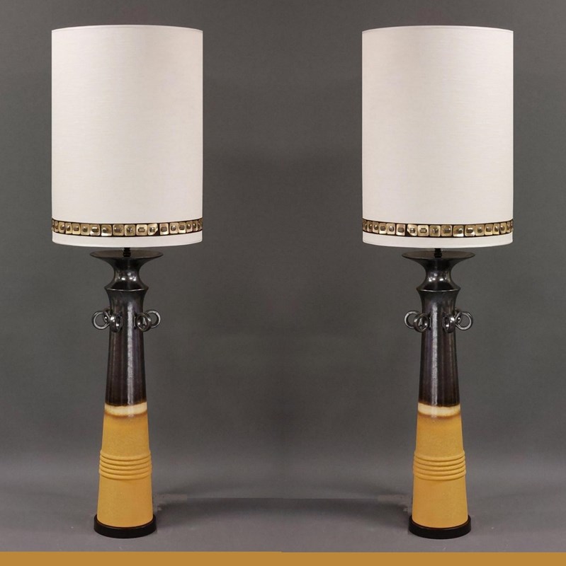 Pair Of Brutalist Mid Century Modern Table Lamps-empel-collections-pair-brutalist-yellow-brown-tall-table-lamps-mcm-007-main-638134464938317427.jpg