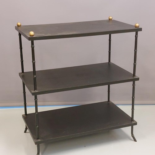 Pair Of Three Tiered Shelf Table