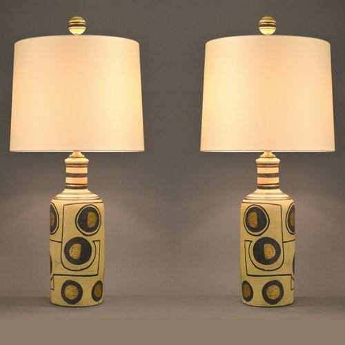 Pair of ethnic style table lamps ( 3 pair) 
