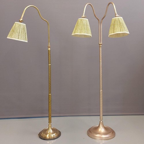 Bespoke Reading Floor Lamp, Double Or Single