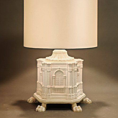 Pair Of Rare Architectural Table Lamps