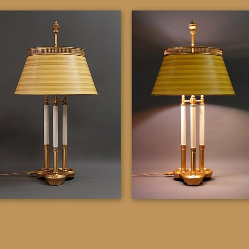 Vintage Stiffel Style Bouillotte Table Lamps