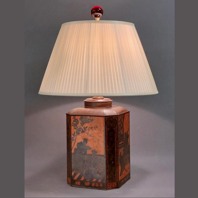 Antique tea caddy mounted as lamp. SINGLE.-empel-collections-tea-caddy-thee-bus-main-637889186581730902.jpg
