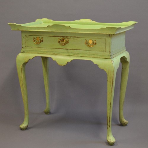 Antique painted 'loose' tray table