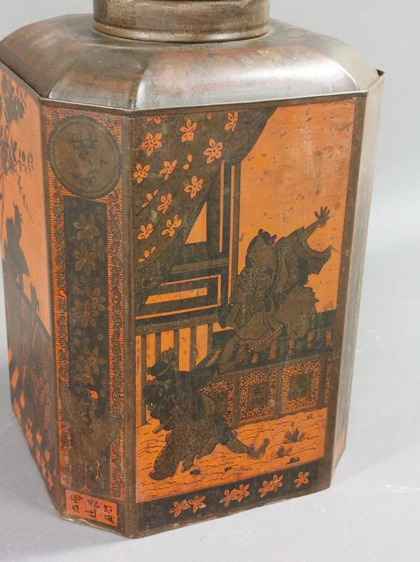 Antique tea caddy mounted as lamp. SINGLE.-empel-collections-thee-bus-tea-caddy--004-main-637889186928604198.jpg