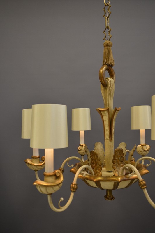 6 Light Italian Painted And Gilt Chandelier-empel-collections-vintage-chandelier-italien-6-arm-004-main-637311127992779266.JPG