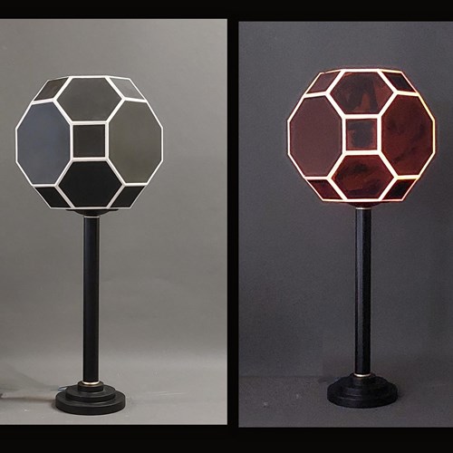 Single Paper Shade On Stand,  Cuboctahedron Sphere