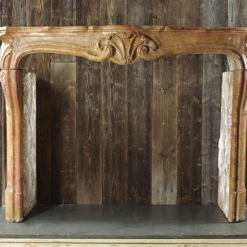 18th Century French Stone Fire Surround