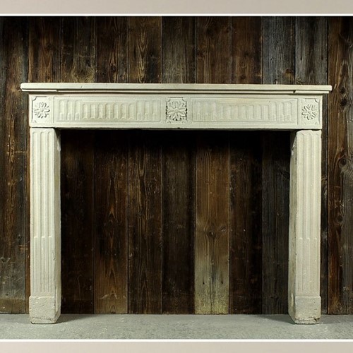 18th Century French Stone Fire Surrounds