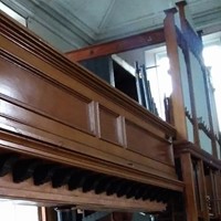 25m pitch pine balcony gallery from a Welsh chapel
