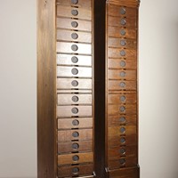 Amberg's Edwardian Oak Letter File Cabinet
