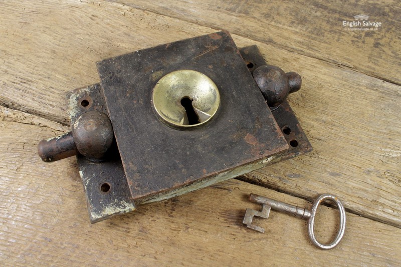 Antique 19th Century Iron & Brass Heavy Door Lock-english-salvage-antique-19c-iron-brass-heavy-door-lock-23847-pic2-size3-main-637896093114231833.jpg