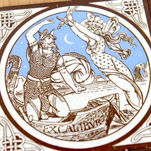 c1880 Idylls of the King John Moyer tiles