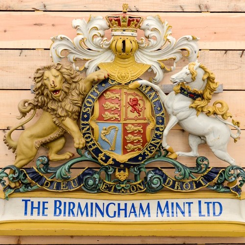 Original cast iron Birmingham Mint crest