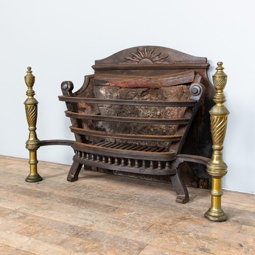 Substantial Regency era fire basket