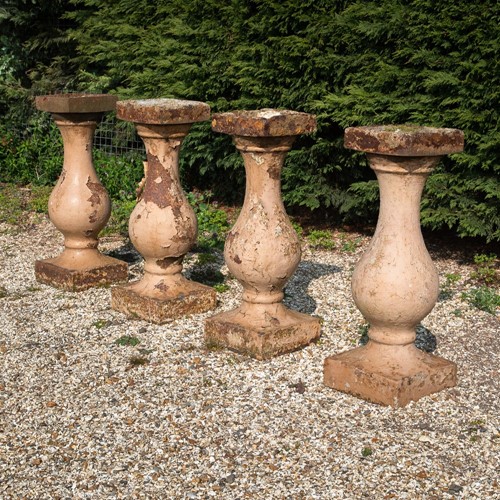 Victorian cast iron baluster bases