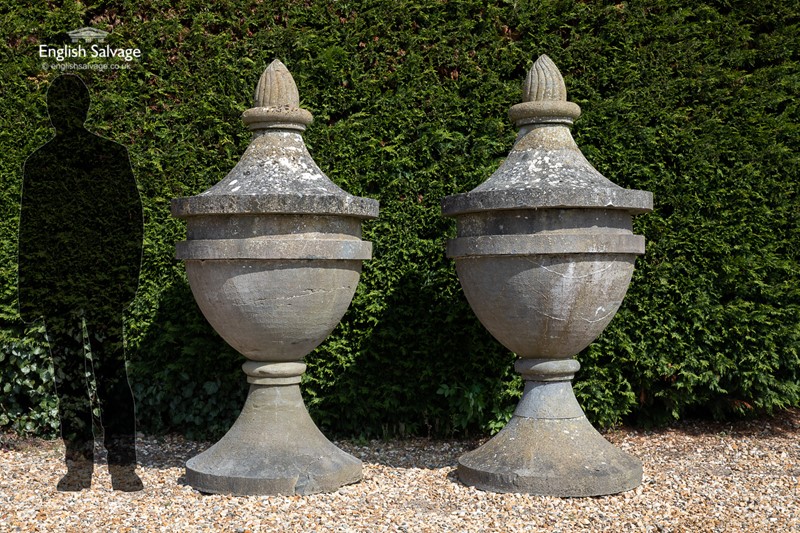 Monumental pair of 18thC blue limestone urns-english-salvage-b3785-2-main-637864962648938611.JPG