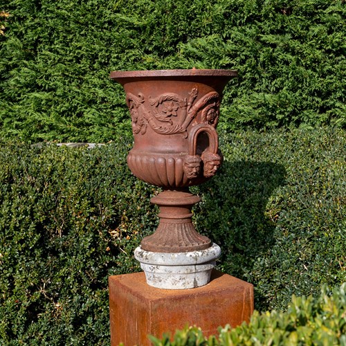 19Th Century Cast Iron Handyside Style Urn