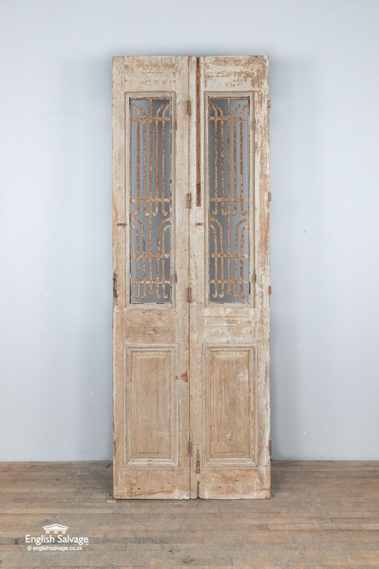 Reclaimed Antique Narrow Pine Double Doors-english-salvage-b4594-lowres-3-main-638107634696399484.jpg