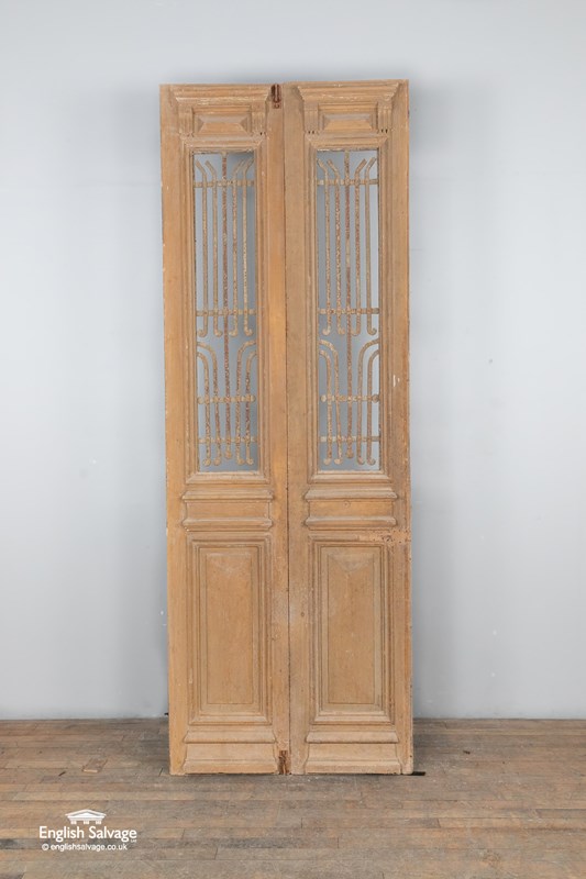 Reclaimed Antique Narrow Pine Double Doors-english-salvage-b4594-lowres-main-638107634614682875.jpg