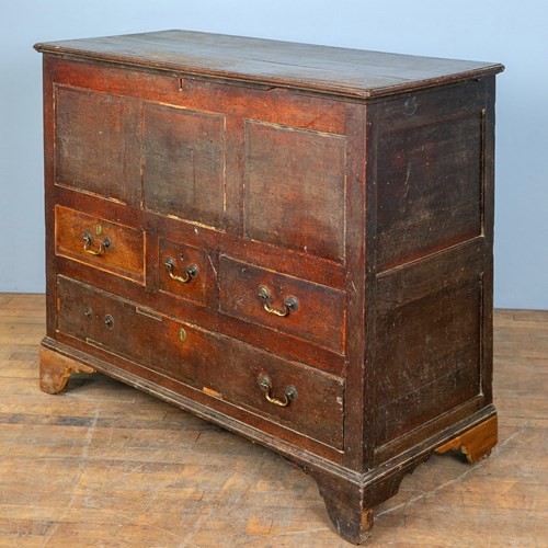 Salvaged Antique Oak Mule Chest