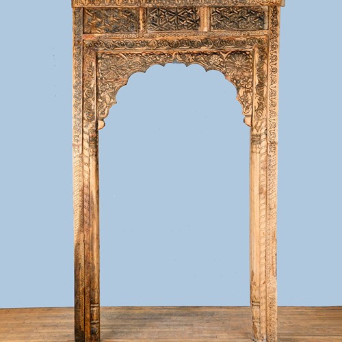 Large Antique Carved Door Frame From India