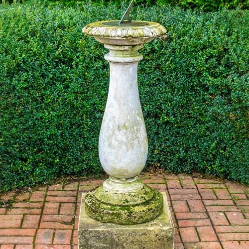 Large 19C Portland Stone Sundial