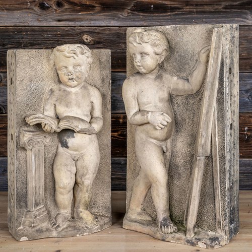Late 19Th Century Terracotta Cherubs