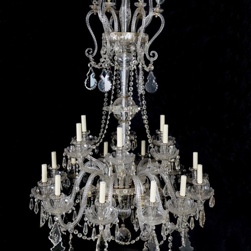 Huge early 20th century Czech chandelier