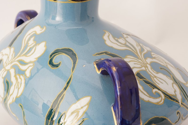 Art Nouveau Mantle Vase, Emile Diffolth For Boch Freres Kermamis C1900 -epilogue-one-antiques-bfvase10-1-main-638197715364637644.jpg