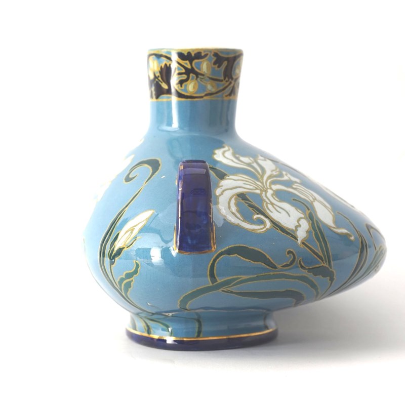 Art Nouveau Mantle Vase, Emile Diffolth For Boch Freres Kermamis C1900 -epilogue-one-antiques-bfvase8-1-main-638197714479482635.jpg