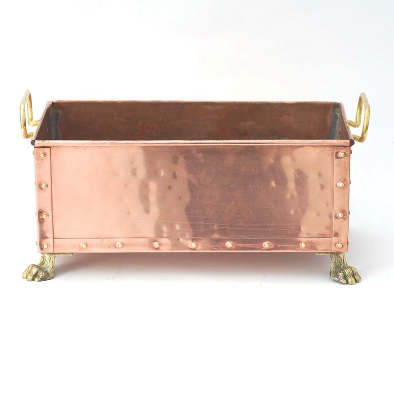 Antique Copper Planter On Brass Paw Feet -epilogue-one-antiques-copper2-main-638212430432210337.jpg