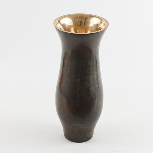 Exceptional Patinated Bronze Vase 