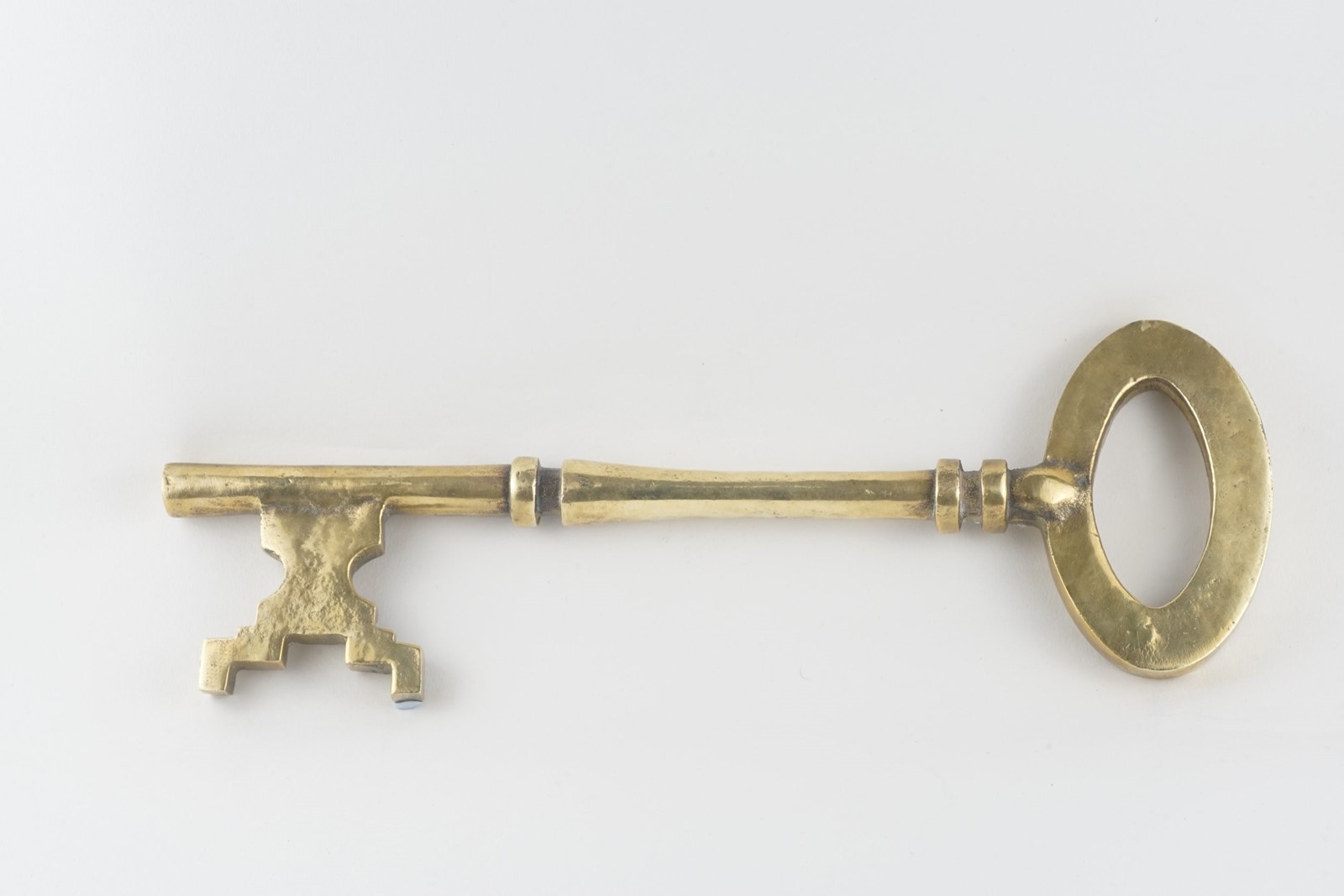19Th Century Oversized Brass Key - Decorative Collective