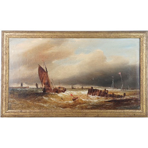 Fishing Boat Off Sheerness, George Stainton, Oil On Canvas