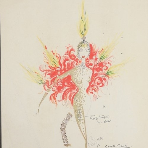 Costume Design Sketch By Robert St. John Roper