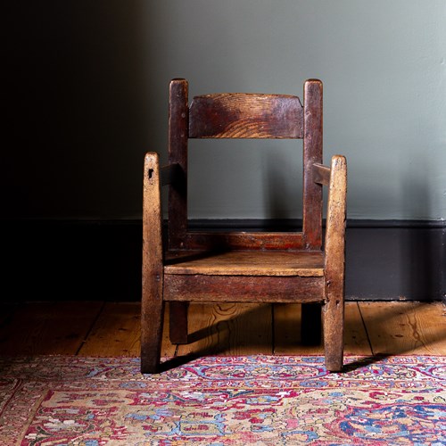19Th Century Childs Irish Hedge Chair