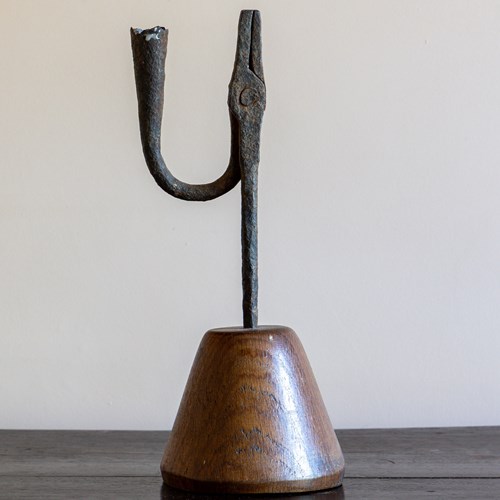 Rare 19Th Century Irish Rushlight