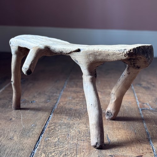 Highly Sculptural 19Th Century Swedish Milking Stool