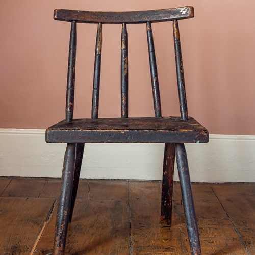 Primitive 19Th Century Cork Hedge Chair