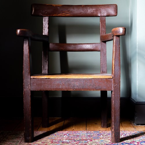 19Th Century Irish Cork Hedge Chair
