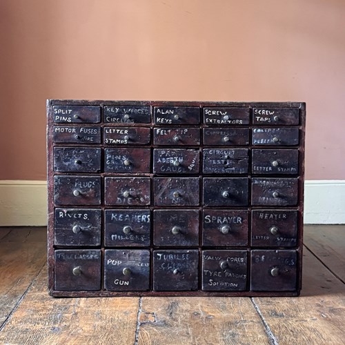 Early 19Th Century English Bank Of Drawers